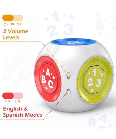 Bilingual Musical Baby Toy 6 9 12 18 Months Infant Learning Cube ABC+123+Instruments+Animal Sounds+Light+Music First Christma...