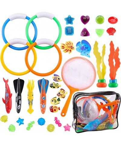 37 PCS Kids Diving Toys Pool Diving Toys with Storage Bag Underwater Swimming Toys Summer Dive Toy for Outdoor Activities Swi...