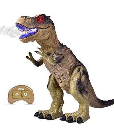 Remote Control Dinosaur Toy for Boys Realistic 18.5" Large RC Tyrannosaurus Rex Walking & Spray Mist with Glowing Eyes Dino F...