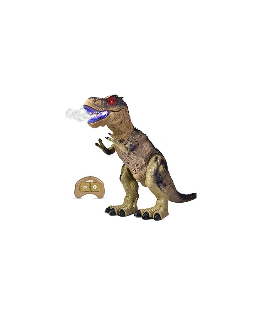 Remote Control Dinosaur Toy for Boys Realistic 18.5" Large RC Tyrannosaurus Rex Walking & Spray Mist with Glowing Eyes Dino F...