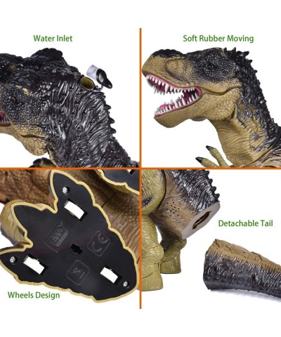 Remote Control Dinosaur Toy for Boys Realistic 18.5" Large RC Tyrannosaurus Rex Walking & Spray Mist with Glowing Eyes Dino F...