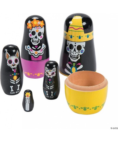 Day of The Dead Nesting Dolls - 5 Pc. $44.74 Nesting Dolls