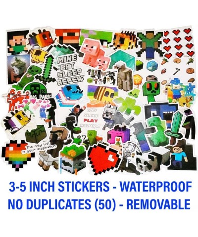 24 PACK 100 Pcs Video Game Miner Craft Pixel Birthday Party Favors for Kids - 24 Mini Pixel Notebooks – 24 Miner Drinking Str...