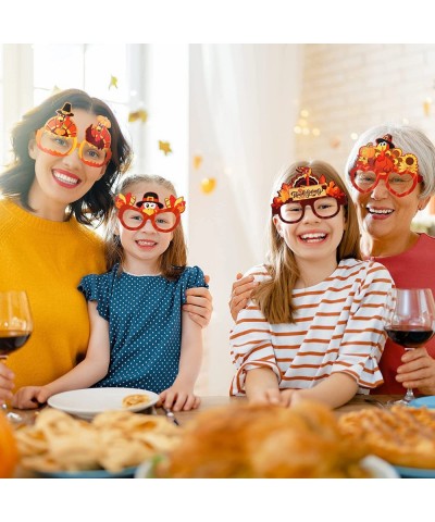 36 Pcs Thanksgivings Glasses Thanksgiving Turkey Sunglasses Pumpkin Maple Leaf Thanksgiving Party Paper Glasses Photo Prop fo...