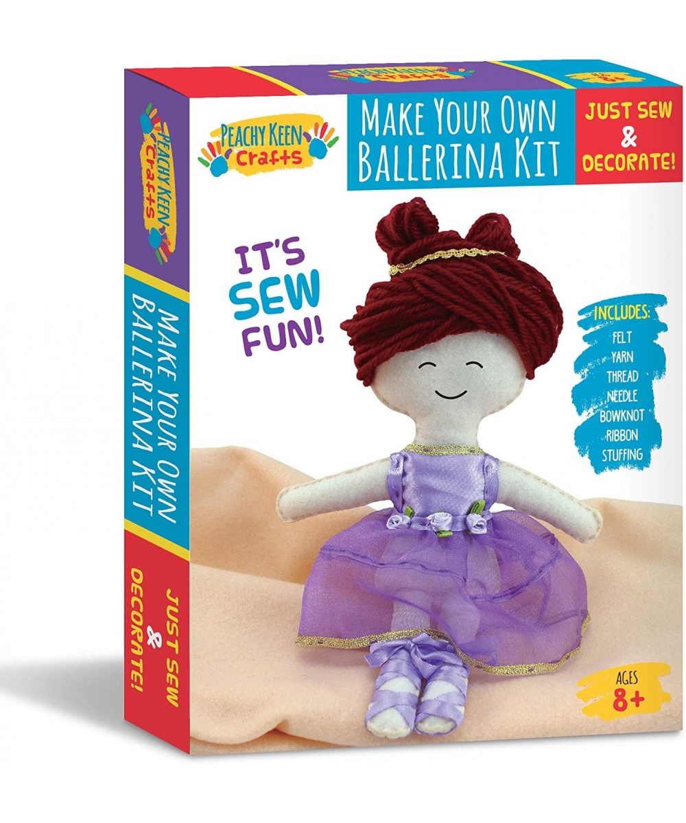 Ballerina Doll Making Kit - Stitch & Sew Your Own Stuffed Doll - DIY Craft Set for Kids $25.04 Kids' Drawing & Writing Boards