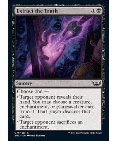 Magic: the Gathering - Extract The Truth (078) - Streets of New Capenna $10.27 Trading Cards & Accessories