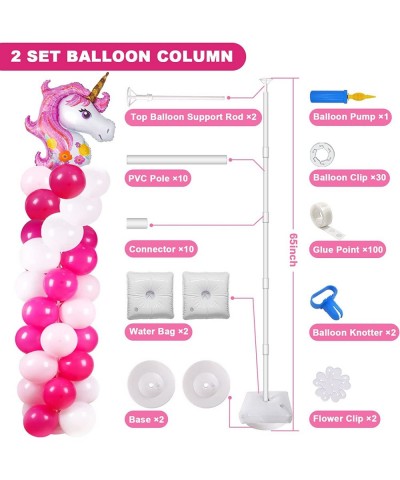 Balloon Column Kit & Table Stand Set - 2 Set 63 Inch Balloon Frame Holder Kit: for Wedding Birthday Party Festival Graduation...