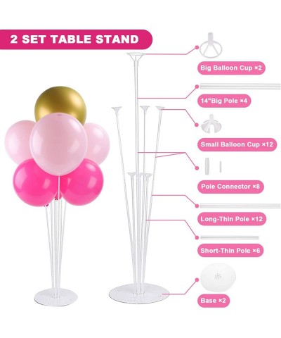 Balloon Column Kit & Table Stand Set - 2 Set 63 Inch Balloon Frame Holder Kit: for Wedding Birthday Party Festival Graduation...