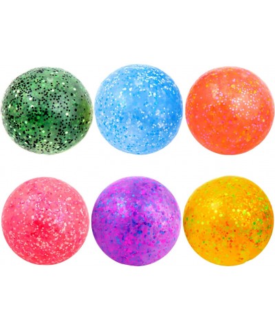 Stress Ball - Set of 12 Confetti Squeeze Balls - 2.75 Inch Gel Stress Balls for Kids - Stress Relief Toys of 6 Colors - Anti ...