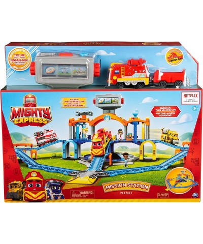 Mighty Express Mission Station Playset with Exclusive Freight Nate Toy Train Lights and Sounds $64.45 Play Figure Playsets