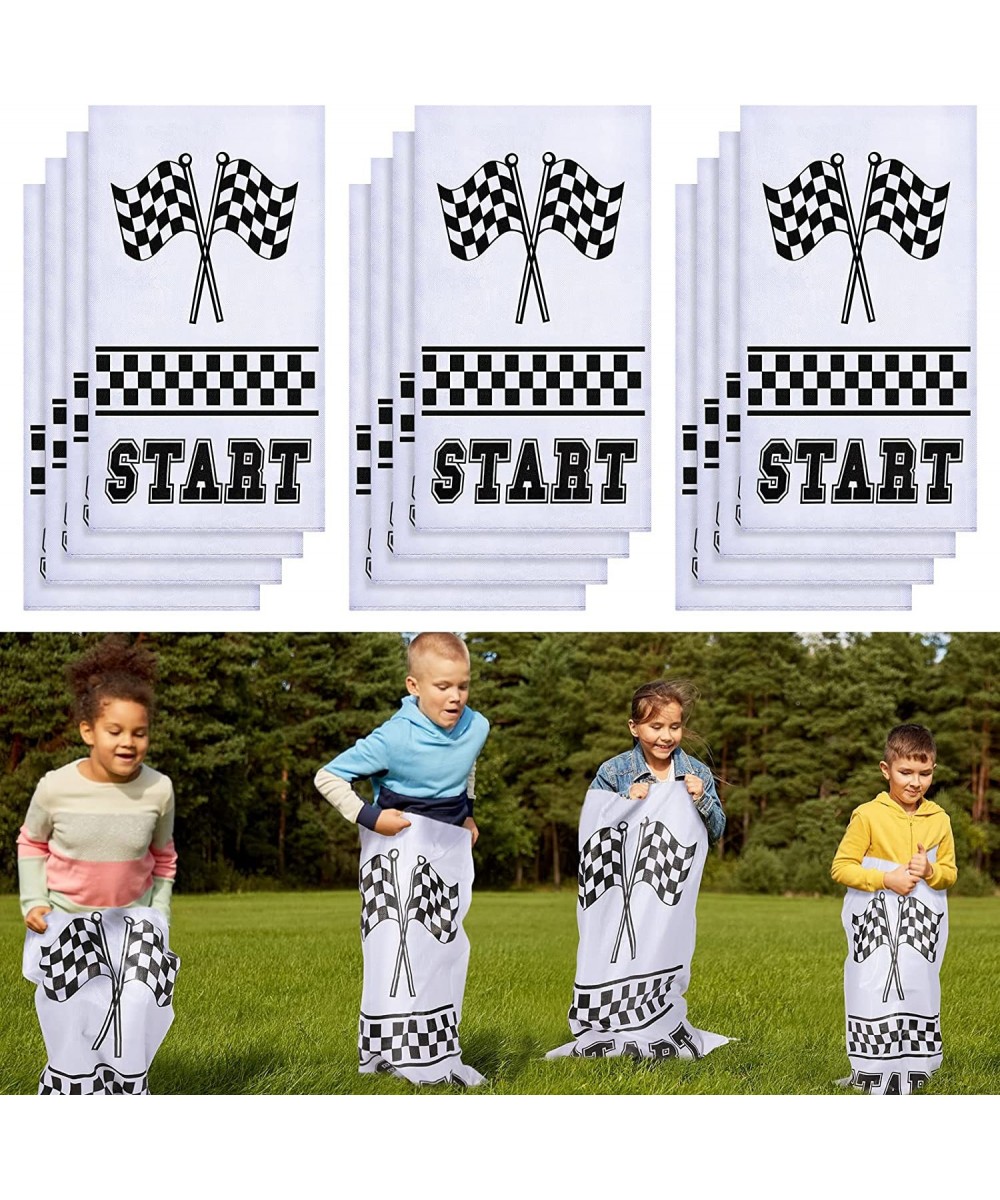 12 Pieces Potato Sack Race Bags Race Car Party Favors Outdoor Lawn Games Potato Sack Race Jumping Bags Race Car Themed Party ...