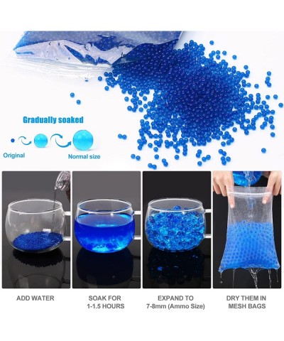 Splatter Ball Gun Ammo 160000 Pcs Water Balls Beads Refil Bullets Gel Blaster Refil Ammo with 4 Pcs Mesh Bags and 16 Pack Cle...