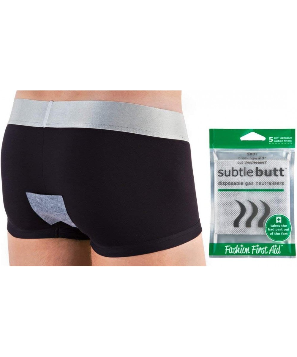 Subtle Butt Reusable Gas Neutralizers: 5 Activated Carbon Charcoal Fart Pads (April Fools Gag Gift) $35.45 Gags & Practical J...