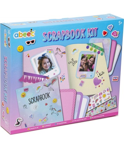 Girl Scrapbook Kit - Kids Scrap Booking Kit Incl. Scrapbook Supplies Kit - Scrapbook Stickers Glitter Gems Ribbon & Paper - G...