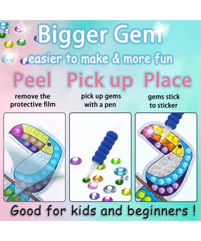 Big Gem Diamond Painting Kit Arts and Crafts for Kids Ages 8-12 Magical Stickers and Suncatchers Kits Supplies for Boys Girls...