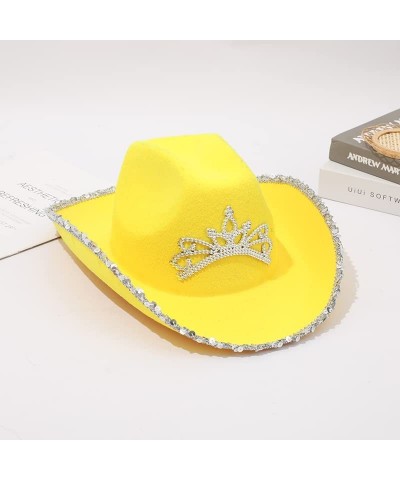 Cowgirl Light Up Blinking Tiara Hat Sequin Trimmed For Halloween Costume Accessories Role Play Holiday Decorations $20.71 Kid...