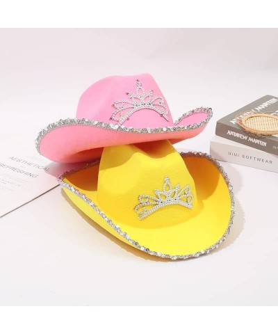 Cowgirl Light Up Blinking Tiara Hat Sequin Trimmed For Halloween Costume Accessories Role Play Holiday Decorations $20.71 Kid...