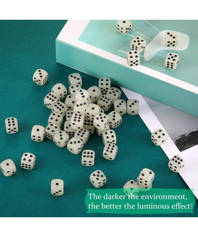 54 Pieces Glow in The Dark Dice 6 Sided Dice with Black Velvet Pouches for Table Board Games Casino Theme Party Favors $22.21...