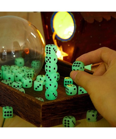 54 Pieces Glow in The Dark Dice 6 Sided Dice with Black Velvet Pouches for Table Board Games Casino Theme Party Favors $22.21...