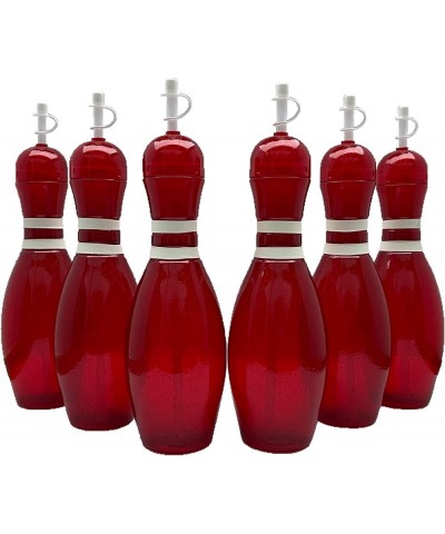 Large Bowling Pin Water Bottles Red - 6 Pack $81.79 Kids' Party Tableware