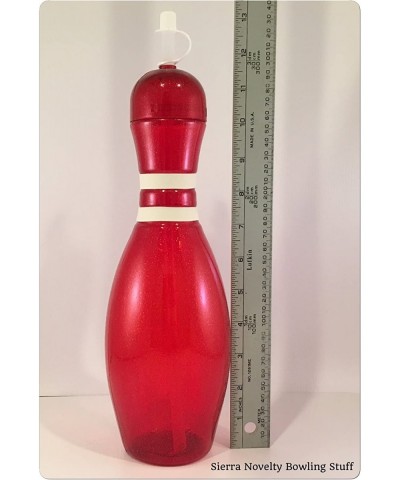 Large Bowling Pin Water Bottles Red - 6 Pack $81.79 Kids' Party Tableware