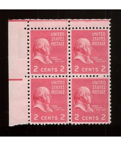 John Adams Set of 4 x 2 Cent US Postage Stamps New US 806 $14.04 Collectible Postage Stamps