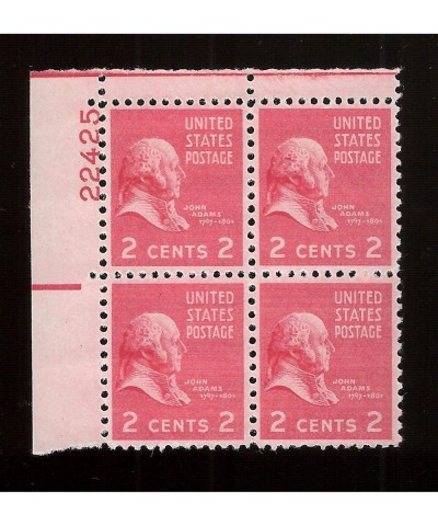 John Adams Set of 4 x 2 Cent US Postage Stamps New US 806 $14.04 Collectible Postage Stamps