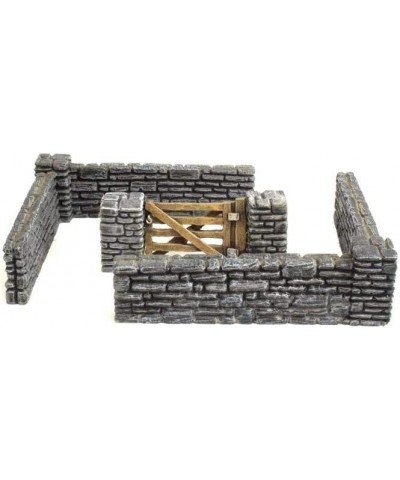 World at War Stone Wall and Pillar Sections Large Set – 28mm WW2 Normandy Wargame Terrain Model Diorama $60.19 Board Games