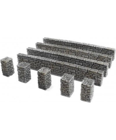 World at War Stone Wall and Pillar Sections Large Set – 28mm WW2 Normandy Wargame Terrain Model Diorama $60.19 Board Games