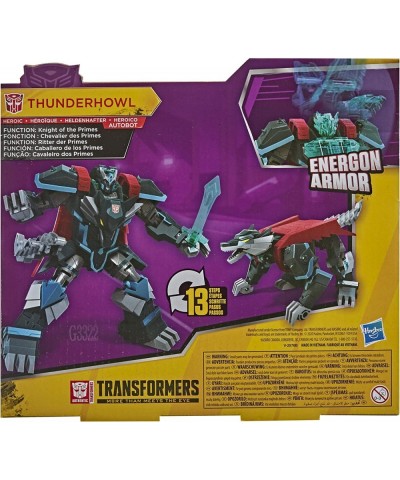 Bumblebee Cyberverse Adventures Ultra Class Thunderhowl Action Figure Energon Armor Power Up for Kids Ages 6 and Up 6.75-inch...