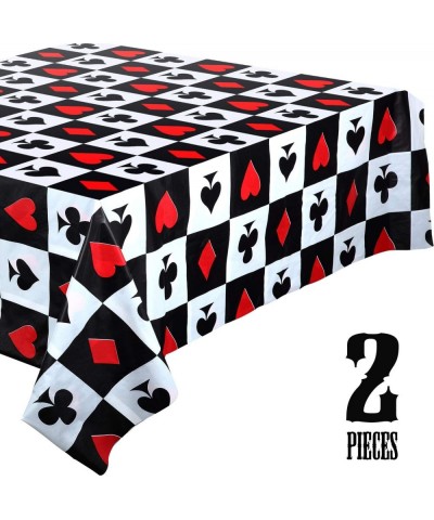 2 Pieces Casino Party Table Cover Poker Party Tablecloth for Las Vegas Theme Casino Party Decorations $17.21 Kids' Party Tabl...