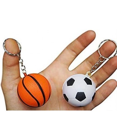 Mini Foam Squeeze Sports Ball with Keychain 24 Counts Mixed Mini Soccer Basketball Football Baseball Kids Party Favors $28.32...