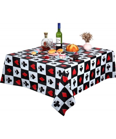 2 Pieces Casino Party Table Cover Poker Party Tablecloth for Las Vegas Theme Casino Party Decorations $17.21 Kids' Party Tabl...