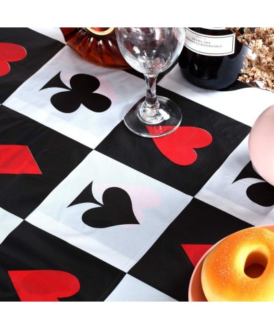 2 Pieces Casino Party Table Cover Poker Party Tablecloth for Las Vegas Theme Casino Party Decorations $17.21 Kids' Party Tabl...