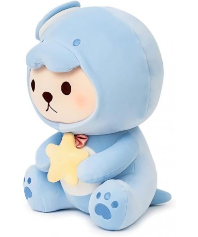 Kawaii Teddy Bear Cosplay Plush Toy Blue Ocean Theme Combination Animals Bear with Dolphin Soft Stuffed Doll (Sitting 9 inche...