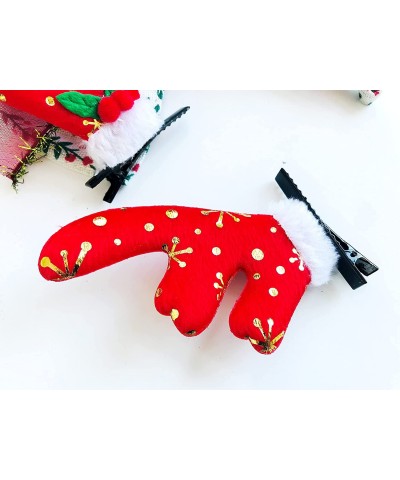 Reindeer Santa Jester Hats Christmas Headbands Hair Clip Costume Party : H15 (Reindeer Clips) $14.34 Kids' Party Hats