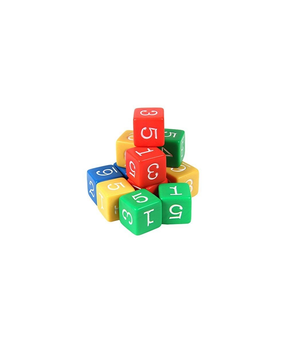 Plastic 3/4-inch Color Number Dice (Set of 12) $18.12 Game Accessories