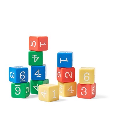 Plastic 3/4-inch Color Number Dice (Set of 12) $18.12 Game Accessories