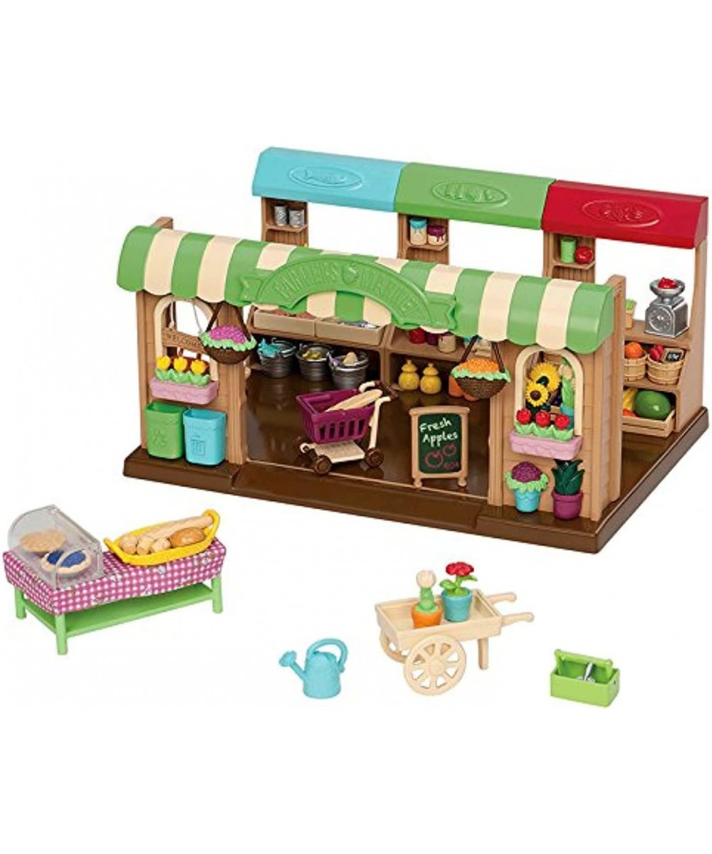 Store Playset – Hoppin' Farmers Market – 97pc Toy Market Set with Play Food and Shopping Accessories – Toys for Kids Aged 3 a...