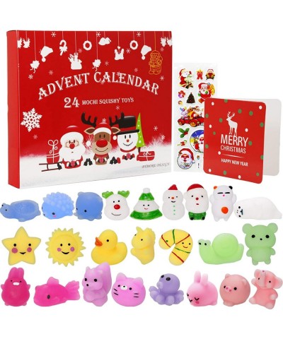 24 Pack Mochi Squishies Animals 2022 Advent Calendar Mini Toys Stress Relief Squishies for Kids Adults Christmas Countdown Gi...