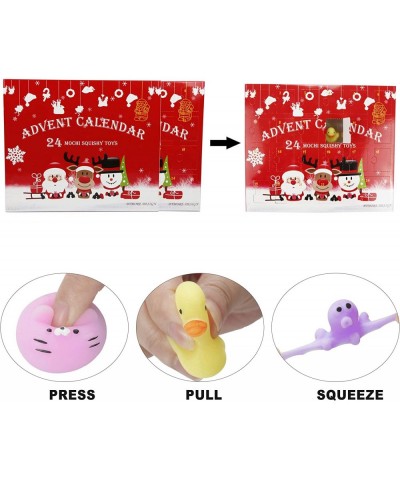 24 Pack Mochi Squishies Animals 2022 Advent Calendar Mini Toys Stress Relief Squishies for Kids Adults Christmas Countdown Gi...