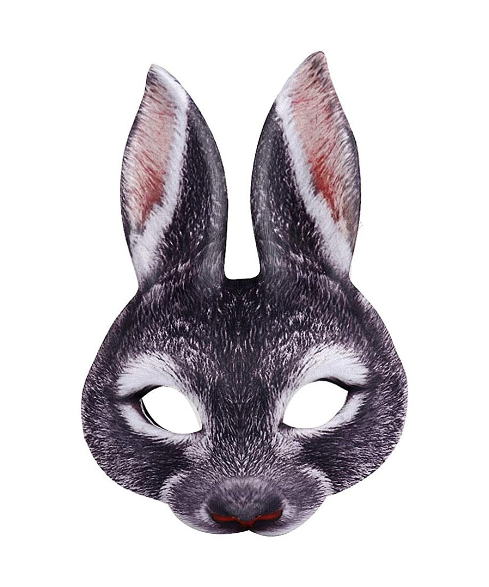 Halloween Easter Carnival Party Masquerade EVA Half Face Rabbit Mask $17.18 Kids' Dress-Up Accessories