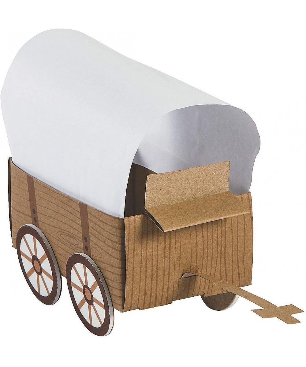 3D Western Covered Wagon Craft Kit - Makes 12 - Craft Kits and Activities for Kids $33.47 Craft Kits