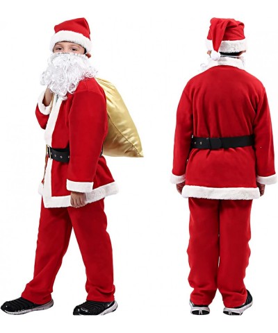 Kids Santa Claus Costume Children Santa Suit Christmas Santa Costume for Boys Party Cosplay $23.27 Kids' Costumes