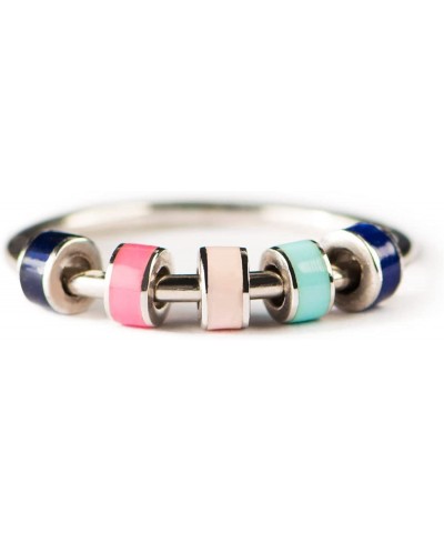 Spinning Enamel Fidget Ring S925 Spinning Ring Anxiety Relief Ring for Women Girls. $16.45 Fidget Toys