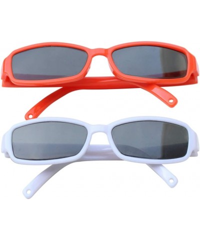 Doll Sunglasses for 18 Inch Dolls Doll Eyeglass White and Orange Glasses 2 Pack $15.54 Dolls