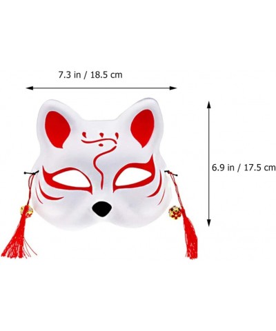 Kitsune Fox Masks Half Face Cosplay Masks Cat Animal Costume Masquerade Party Assecories for Cosplay Costume Masquerade Drama...