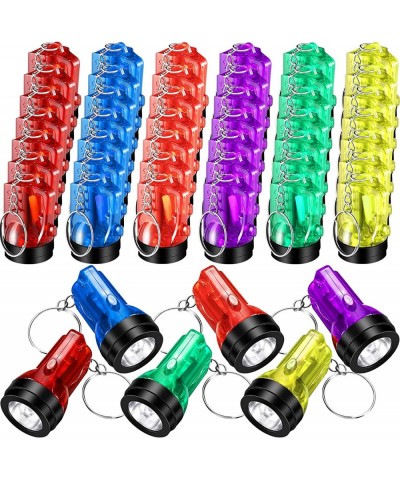 Mini Flashlight Keychains Small LED Key Chains Portable Handheld Plastic Flashlights Keychains for Camping Party Favors (96 P...