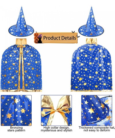 2 Sets Kids Halloween Costumes Witch Cloak with Hat Children Halloween Costume Kids Cosplay Party Accessories for 3-12 Years ...