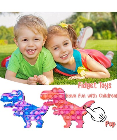 4 Packs Dinosaur Pop Fidget Toy Tie-Dye pop Dinosaur Christmas Stocking Stuffers for Kids $18.03 Fidget Toys